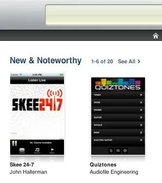 Quiztones featured as New & Noteworthy by Apple