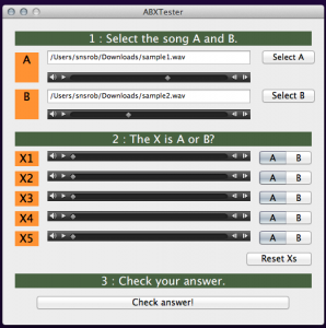 ABX Tester