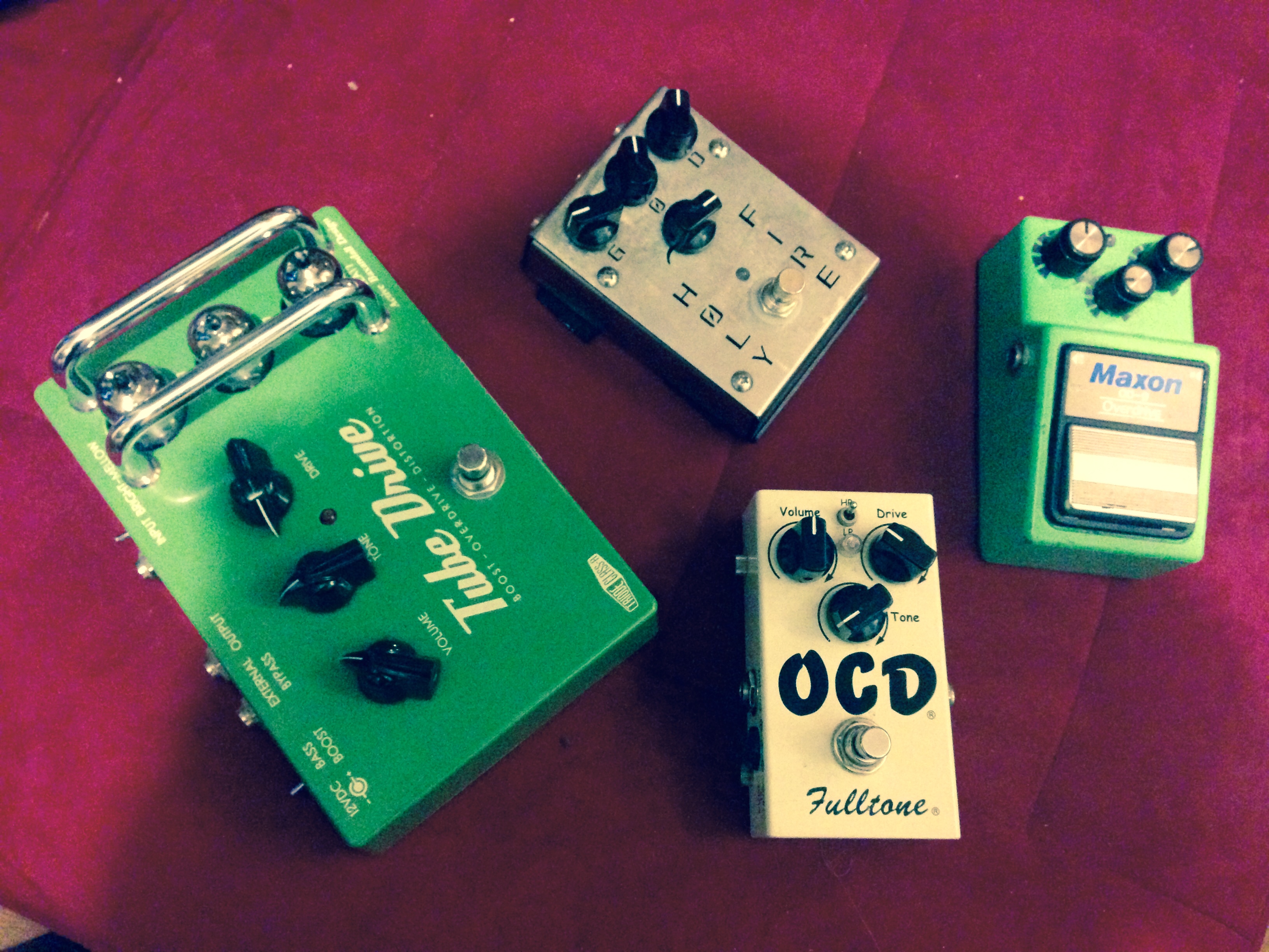 cascading overdrive pedals