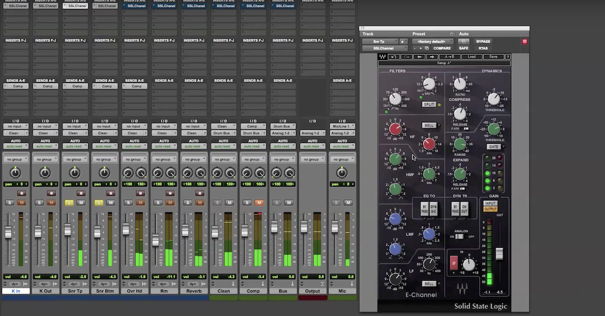 waves ssl e channel vs g channel