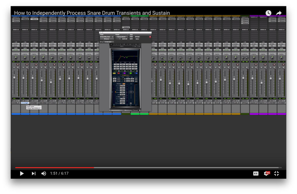 How to Independently Process Snare Drum Transients and Sustain — Pro