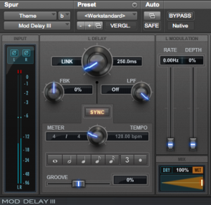 Delay can create a similar sense of depth as reverb, while taking up less space in a mix.