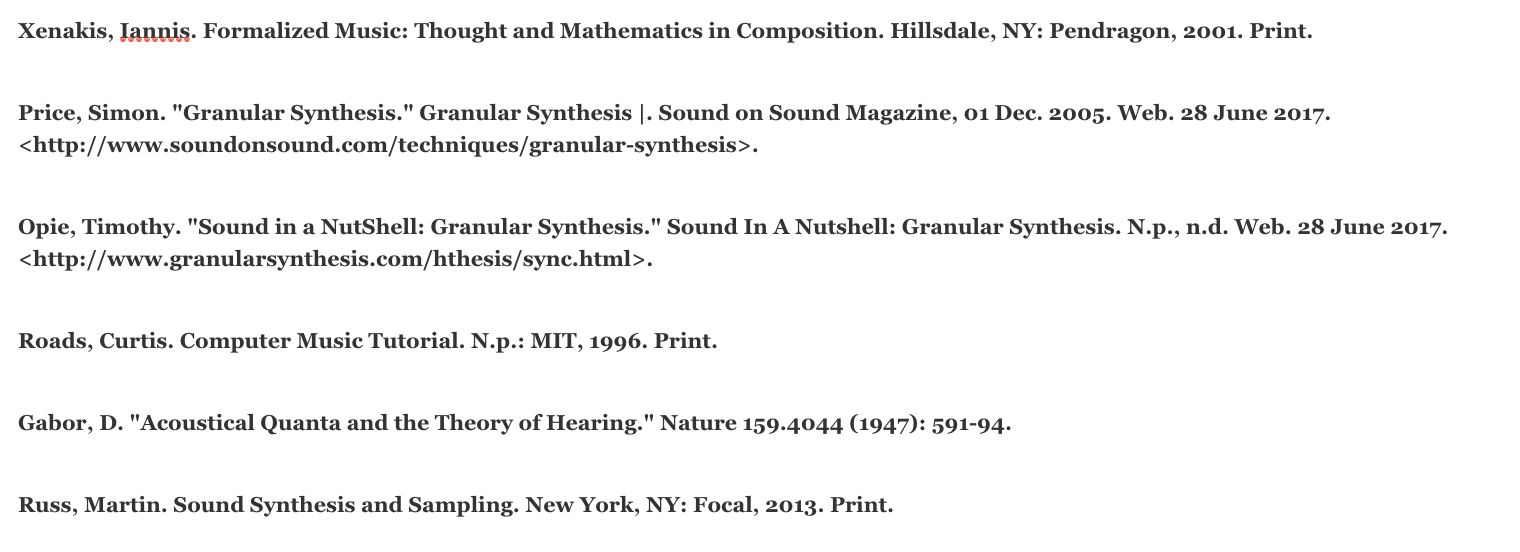 Introduction to Granular Synthesis
