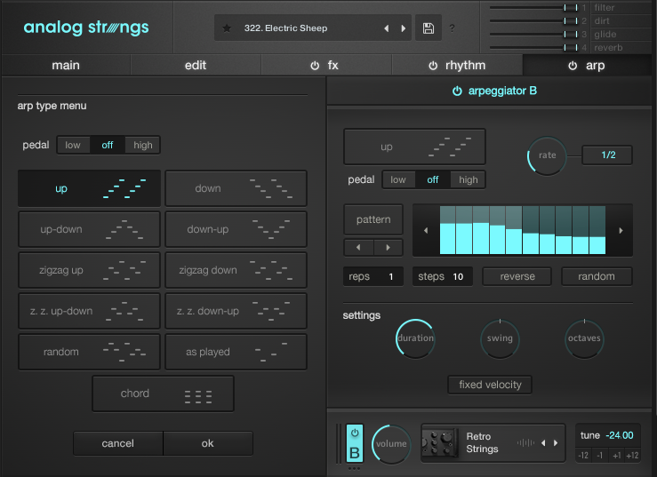 output analog strings kontakt library