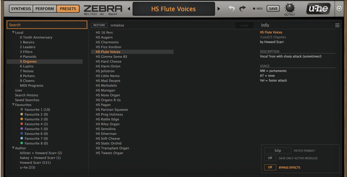 zebra 2 vst presets