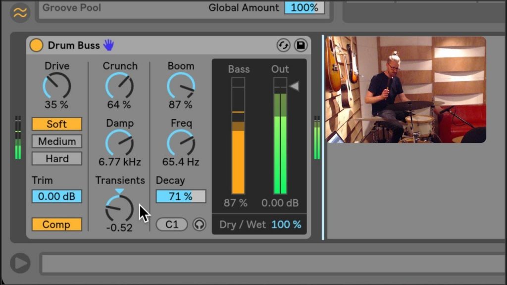 Ableton Drum Buss Transient Shaper