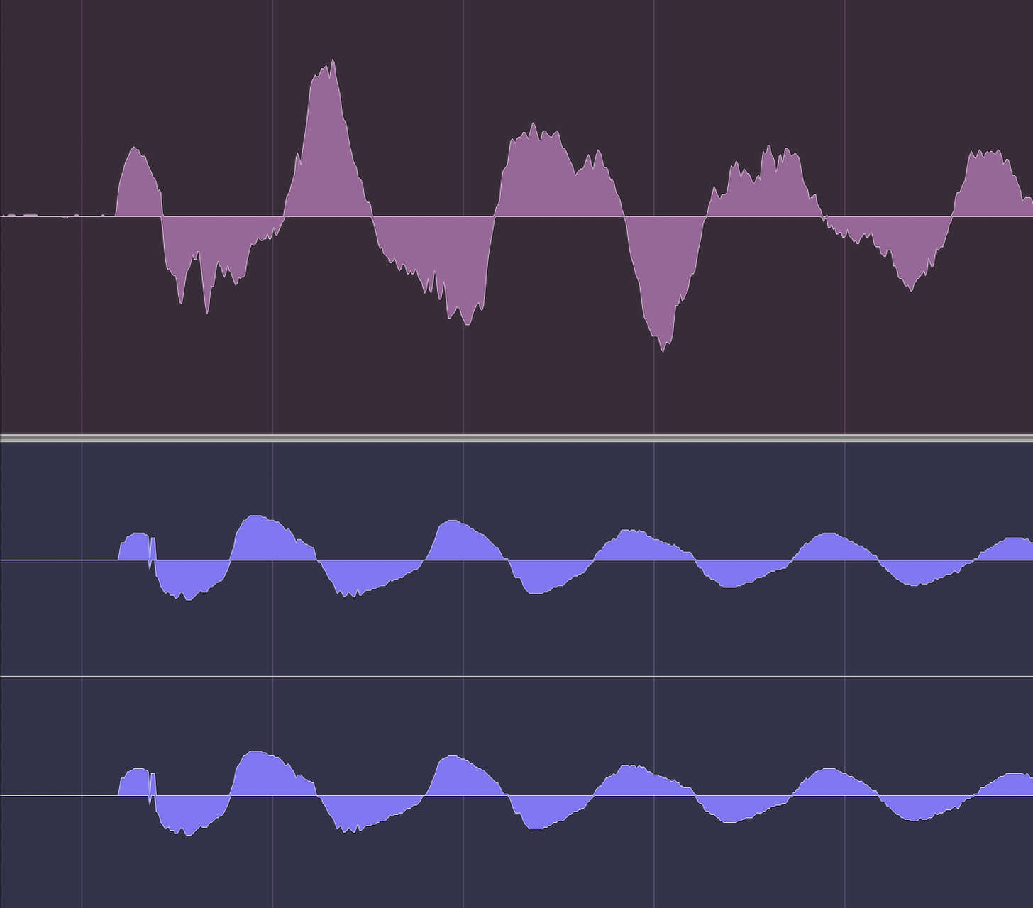 After inverting the polarity of the layered snare.