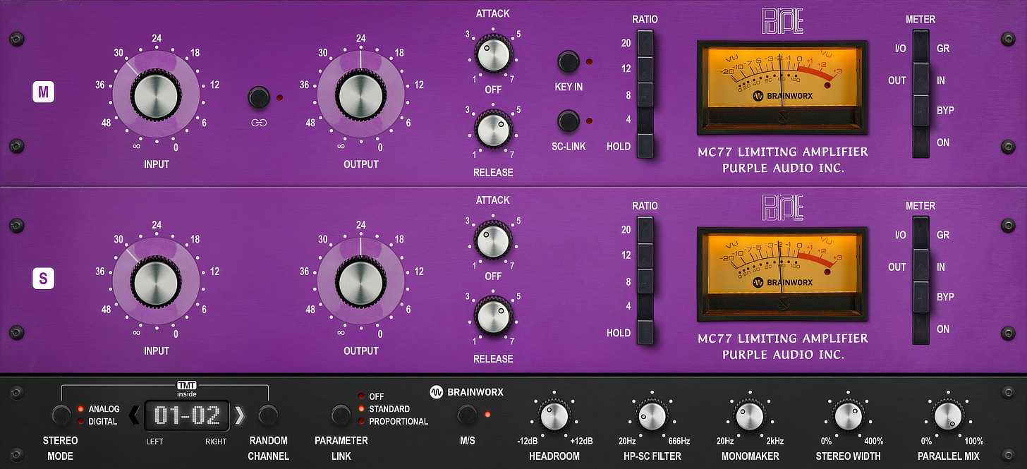 Brainworx Purple Audio MC77