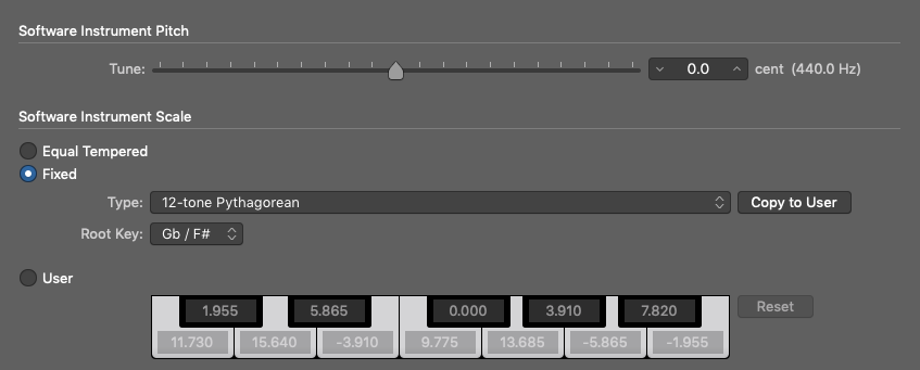 Logic Pro Alternate Tuning 