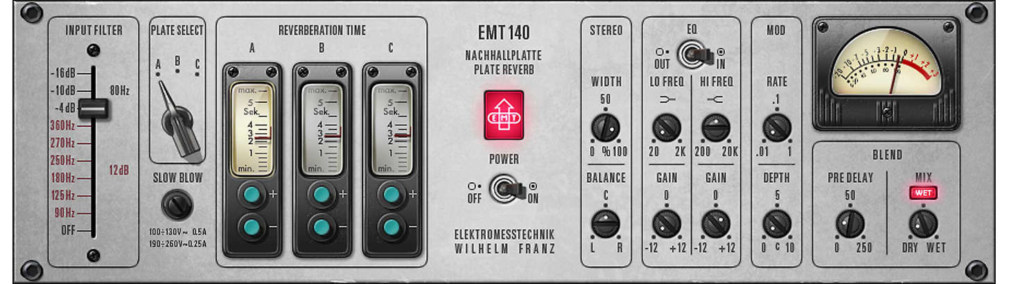 UAD EMT 140 Classic Plate Reverberator