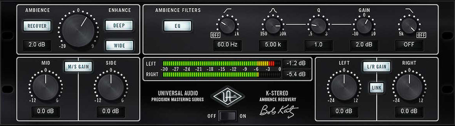 UAD Precision K-Stereo Ambience Recovery