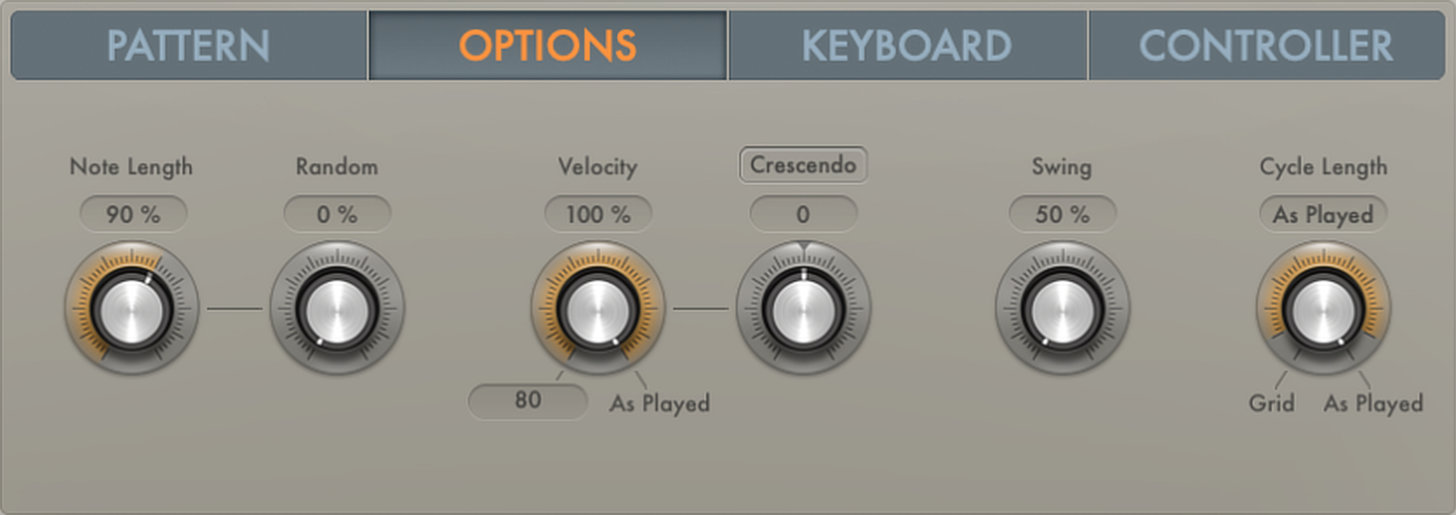 Arpeggiator Options