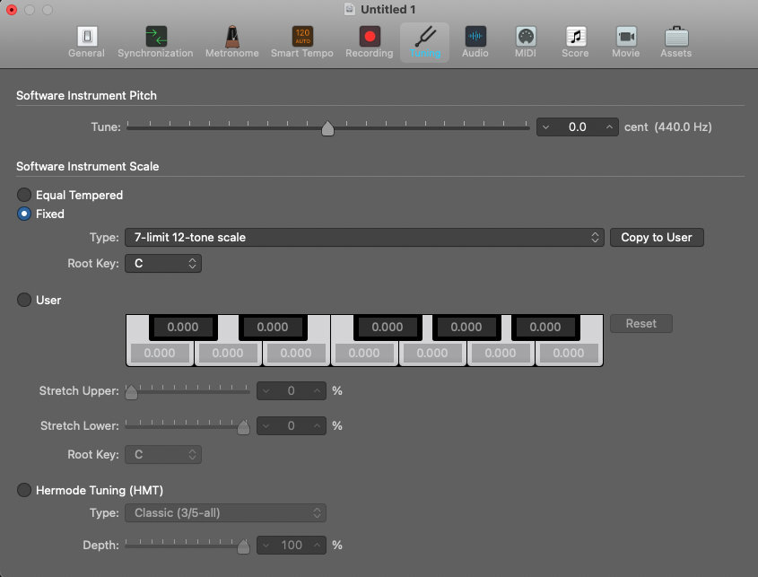 Logic Pro Tuning