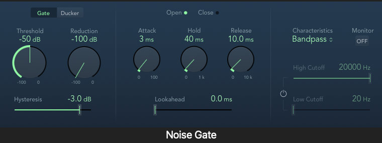 Logic Pro Noise Gate