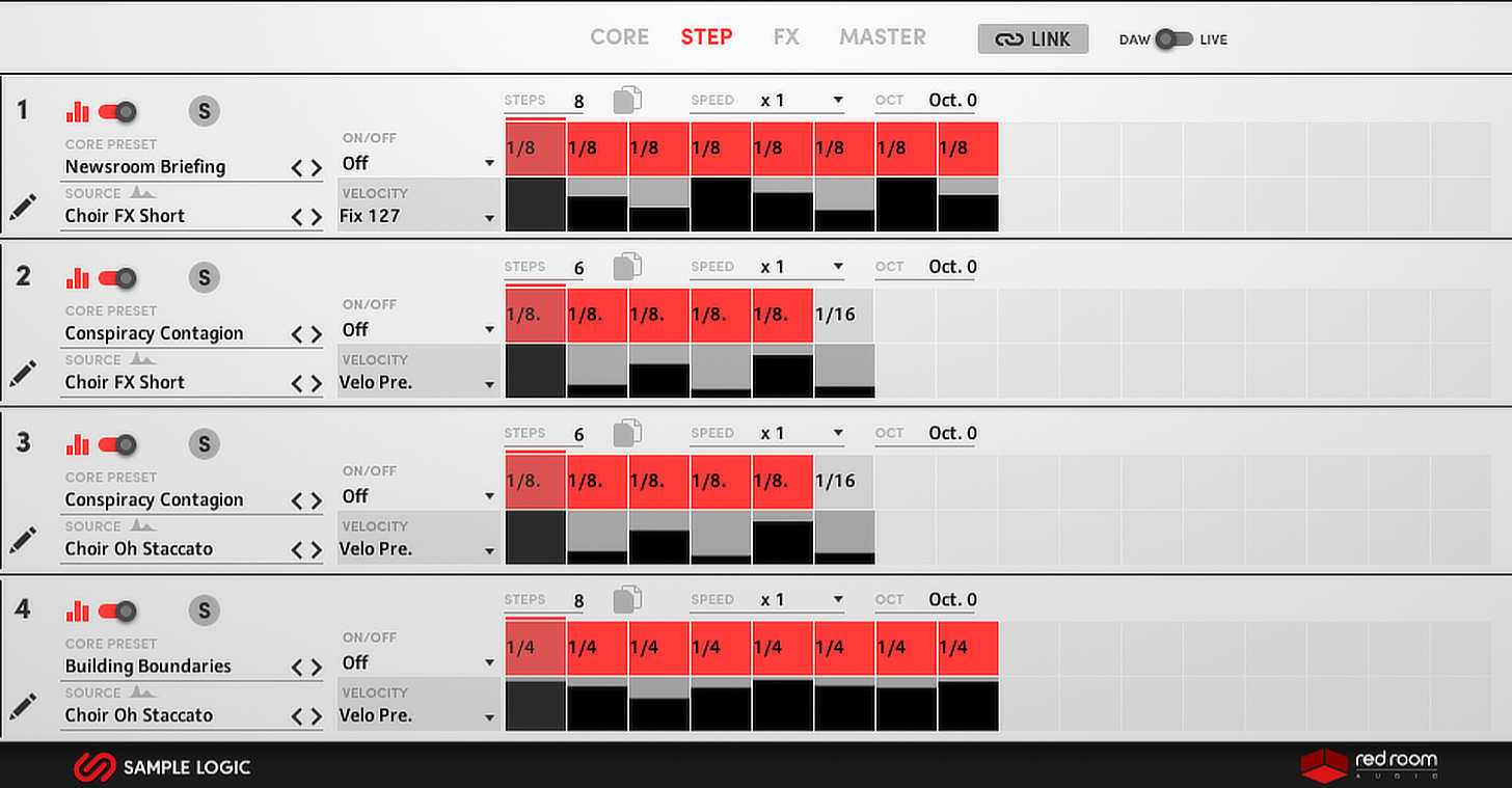 Symphonic AI by Sample Logic Step Sequencer