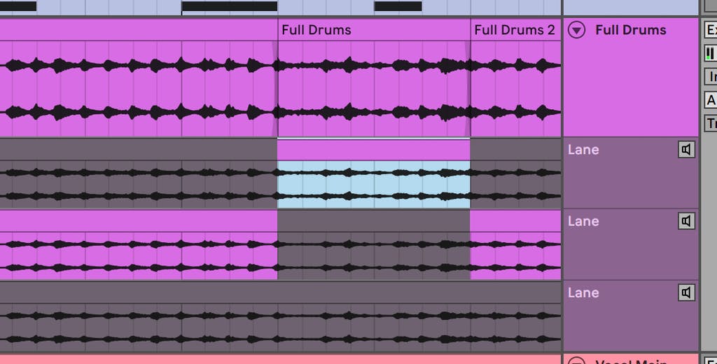 Ableton Live Comping