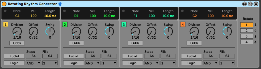 Rotating Rhythm Generator