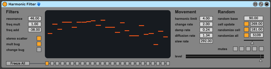 Max for Live Harmonic Filter