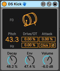 Max for Live Kick Drum Synth 