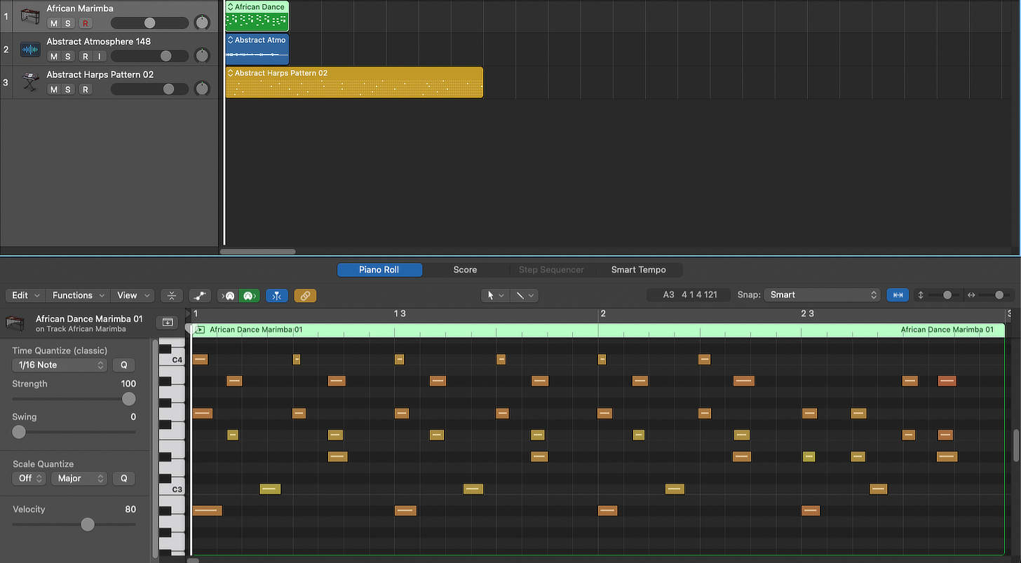 Logic Pro Piano Roll