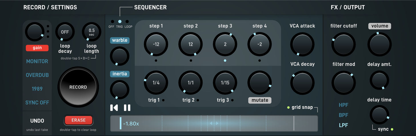 Gauss Field Looper